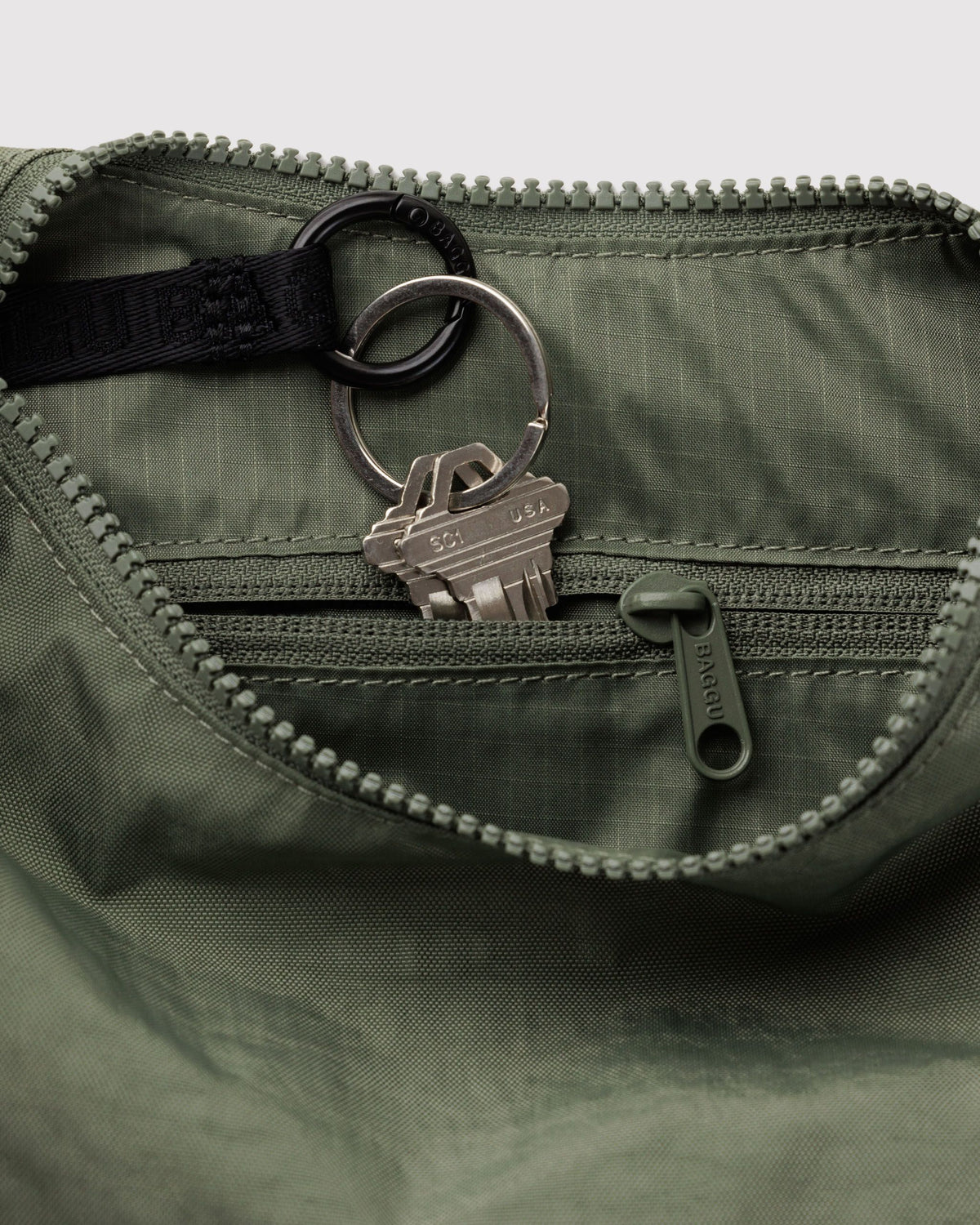 SMALL NYLON CRESCENT BAG