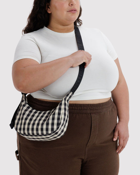 SMALL NYLON CRESCENT BAG