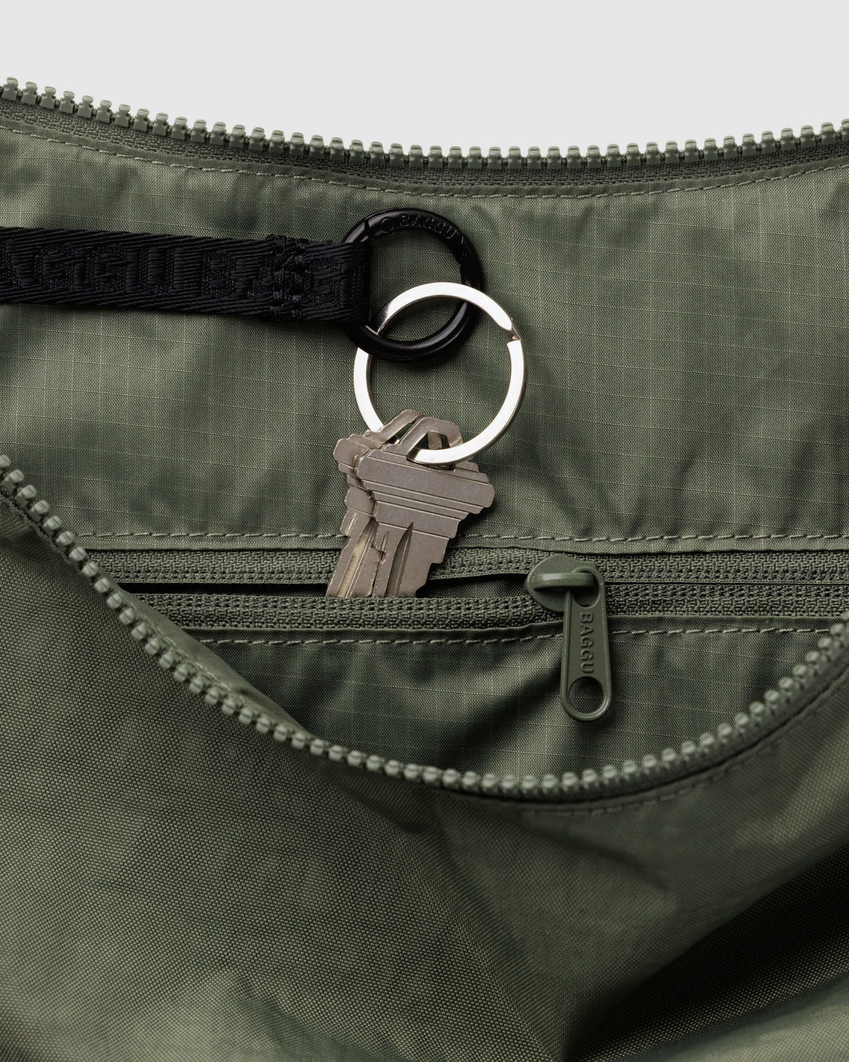 LARGE NYLON CRESCENT BAG
