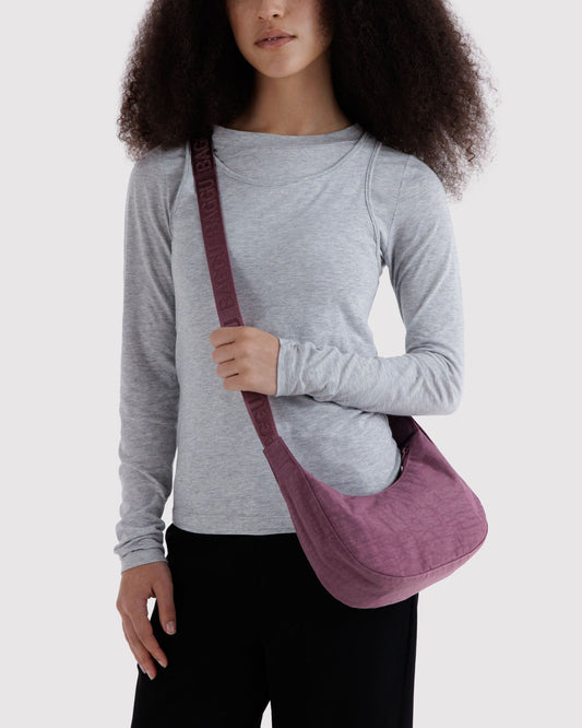 SMALL NYLON CRESCENT BAG