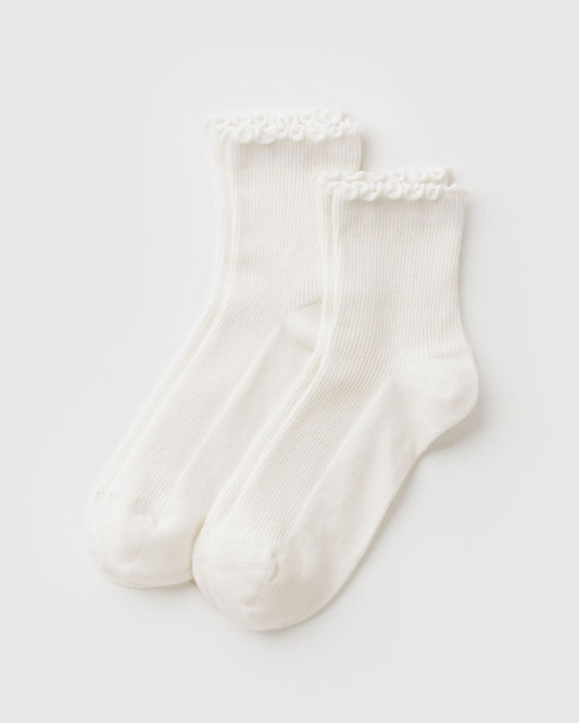 LETTUCE EDGE SOCK SET OF 2