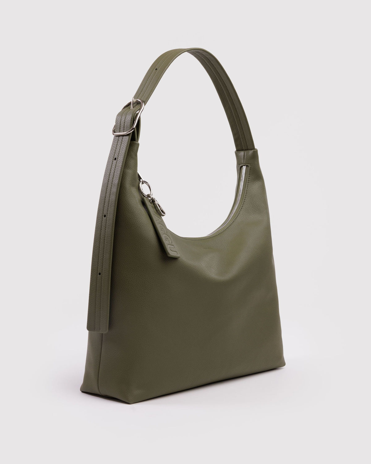 RECYCLED LEATHER SHOULDER BAG