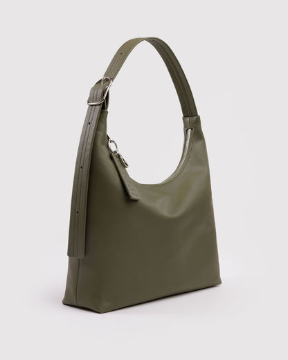 RECYCLED LEATHER SHOULDER BAG