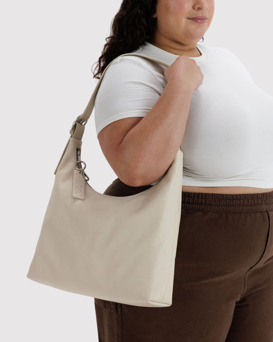 RECYCLED LEATHER SHOULDER BAG