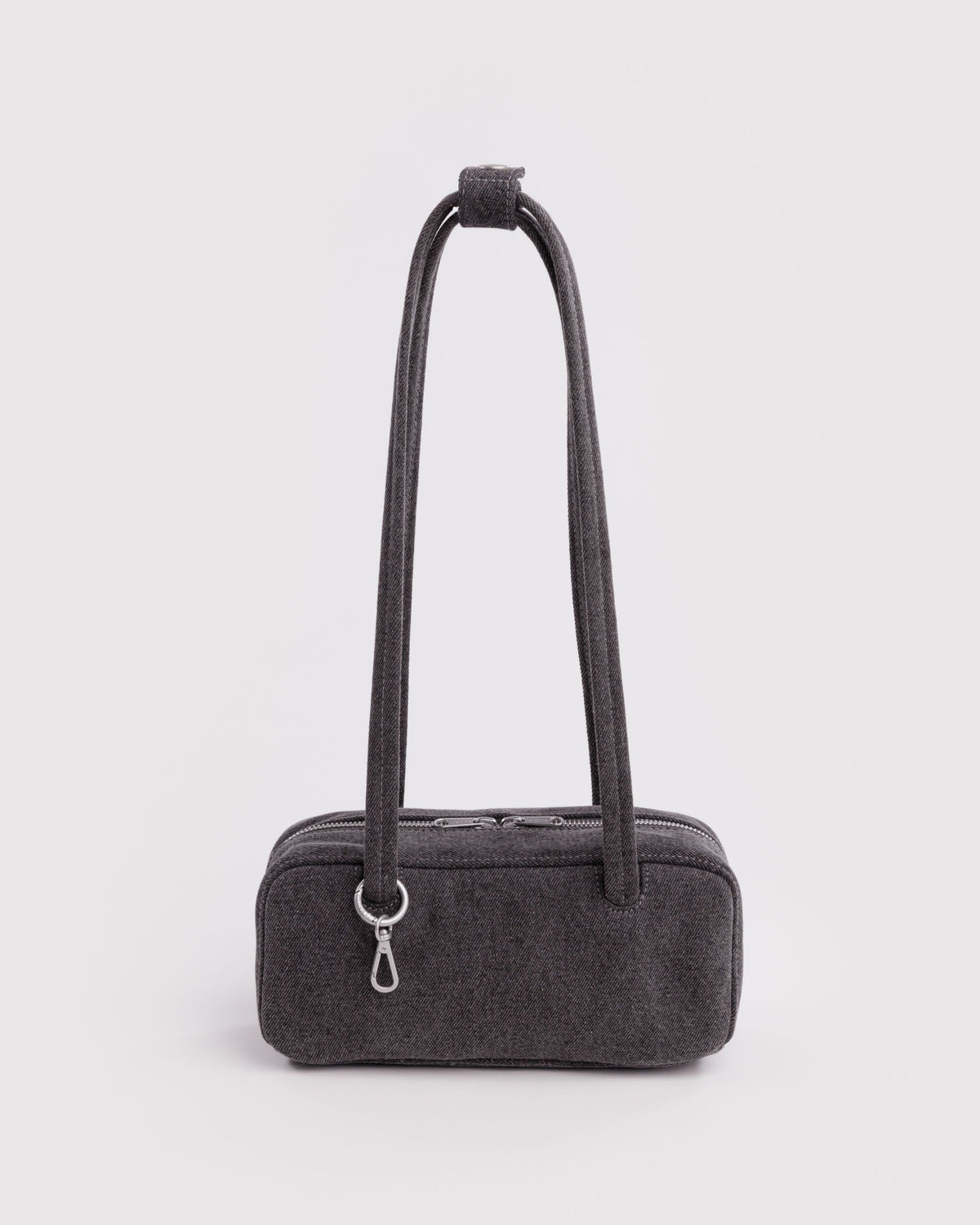 SMALL DENIM BOWLER BAG