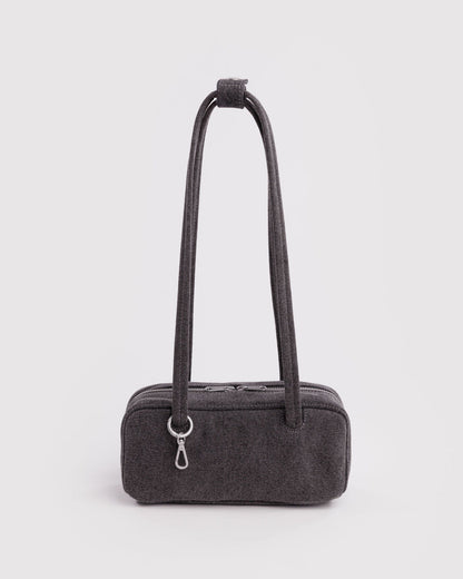 SMALL DENIM BOWLER BAG