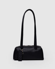SMALL RECYCLED LEATHER BOWLER BAG