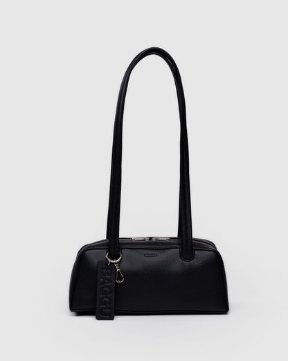 SMALL RECYCLED LEATHER BOWLER BAG