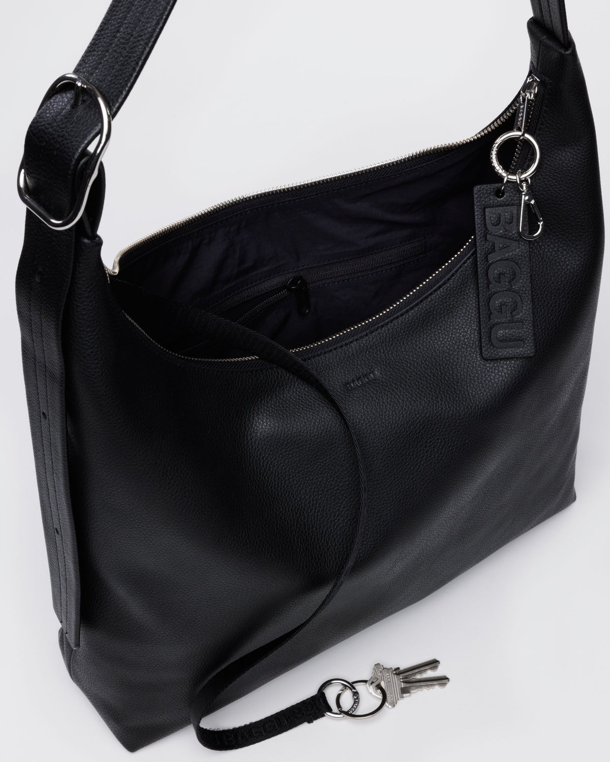 RECYCLED LEATHER SHOULDER BAG