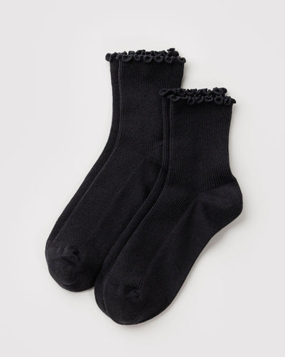LETTUCE EDGE SOCK SET OF 2