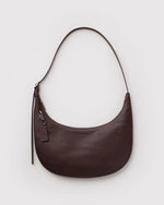 MEDIUM RECYCLED LEATHER FLAT CRESCENT