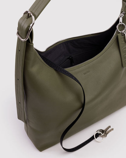 RECYCLED LEATHER SHOULDER BAG