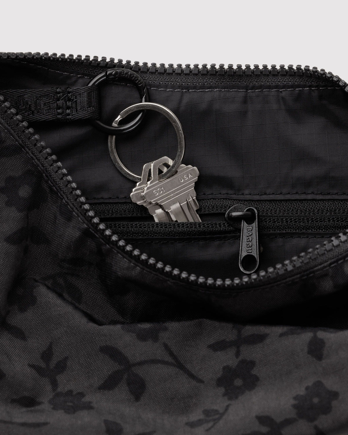 SMALL NYLON CRESCENT BAG