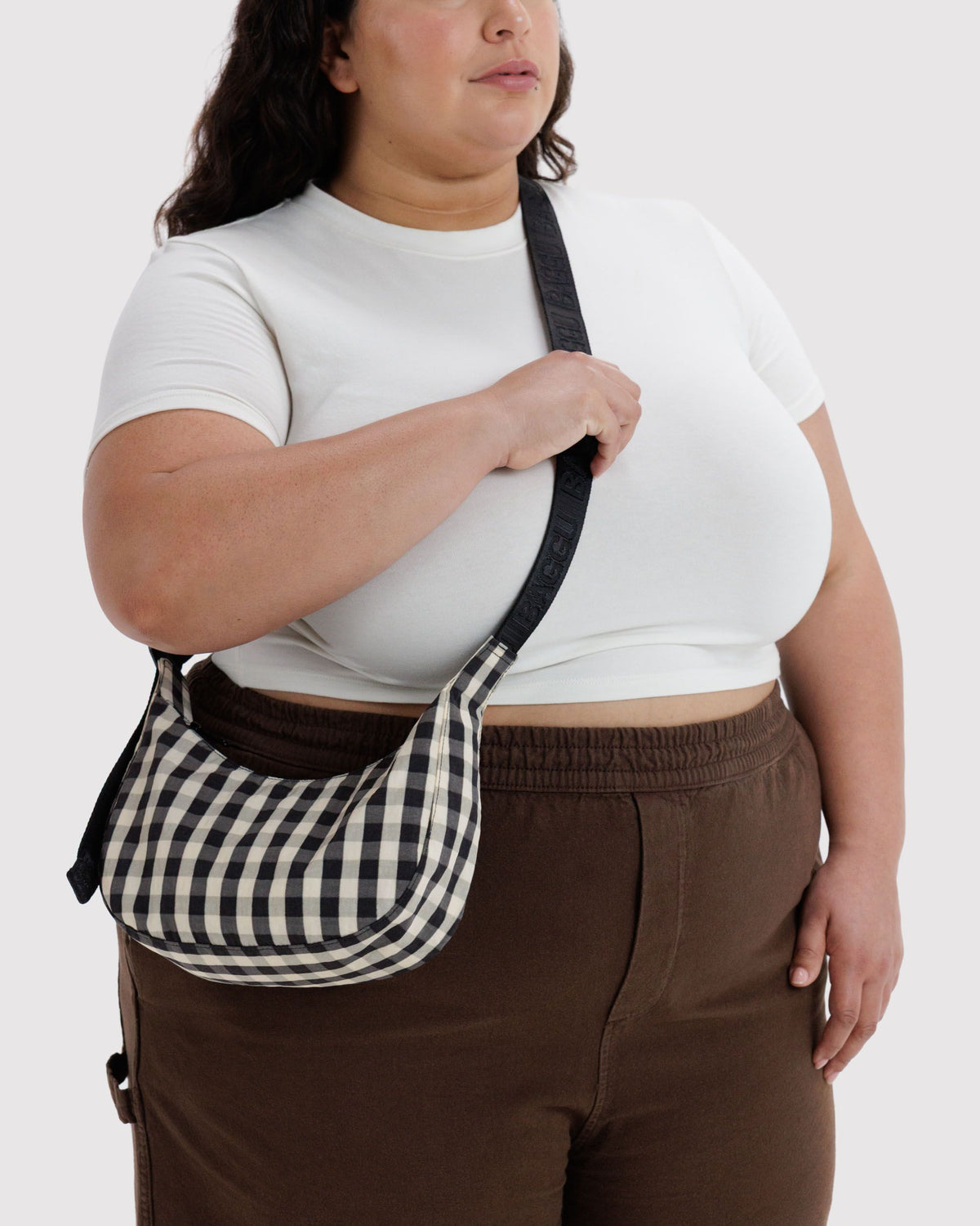 SMALL NYLON CRESCENT BAG