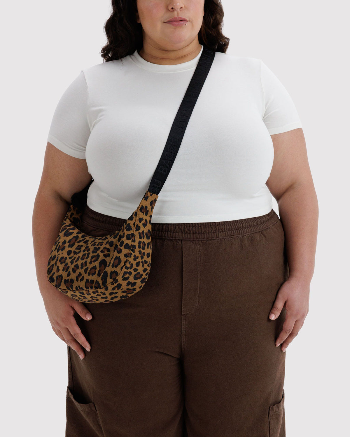 SMALL NYLON CRESCENT BAG