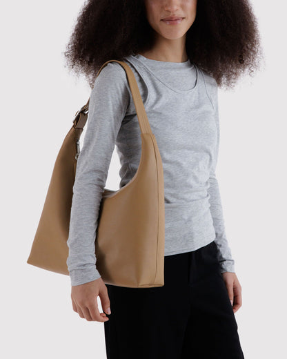 RECYCLED LEATHER SHOULDER BAG