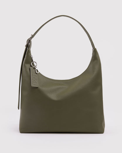 RECYCLED LEATHER SHOULDER BAG