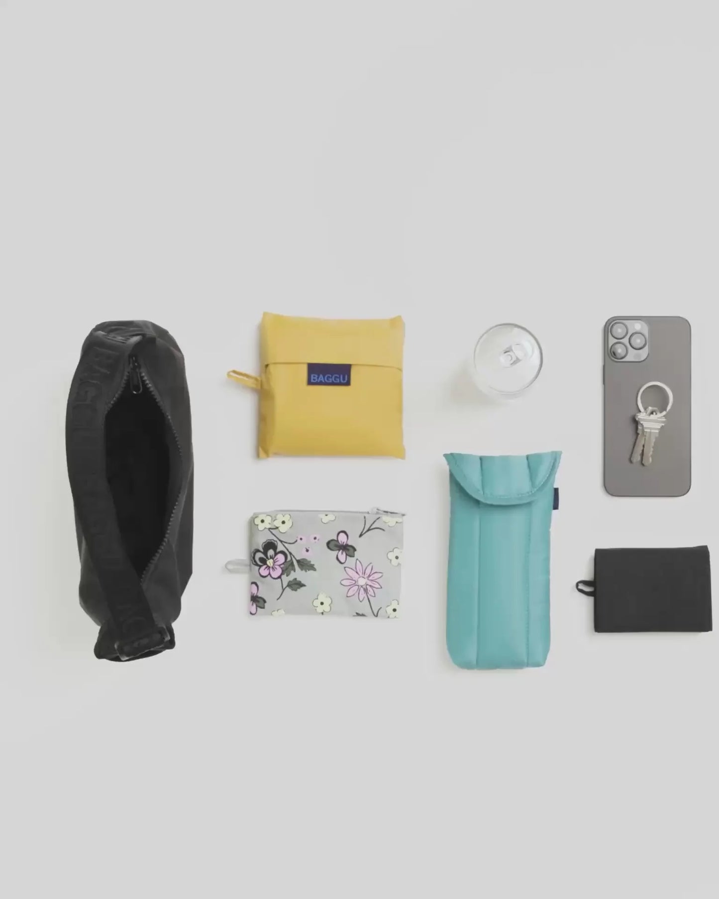 SMALL NYLON CRESCENT BAG