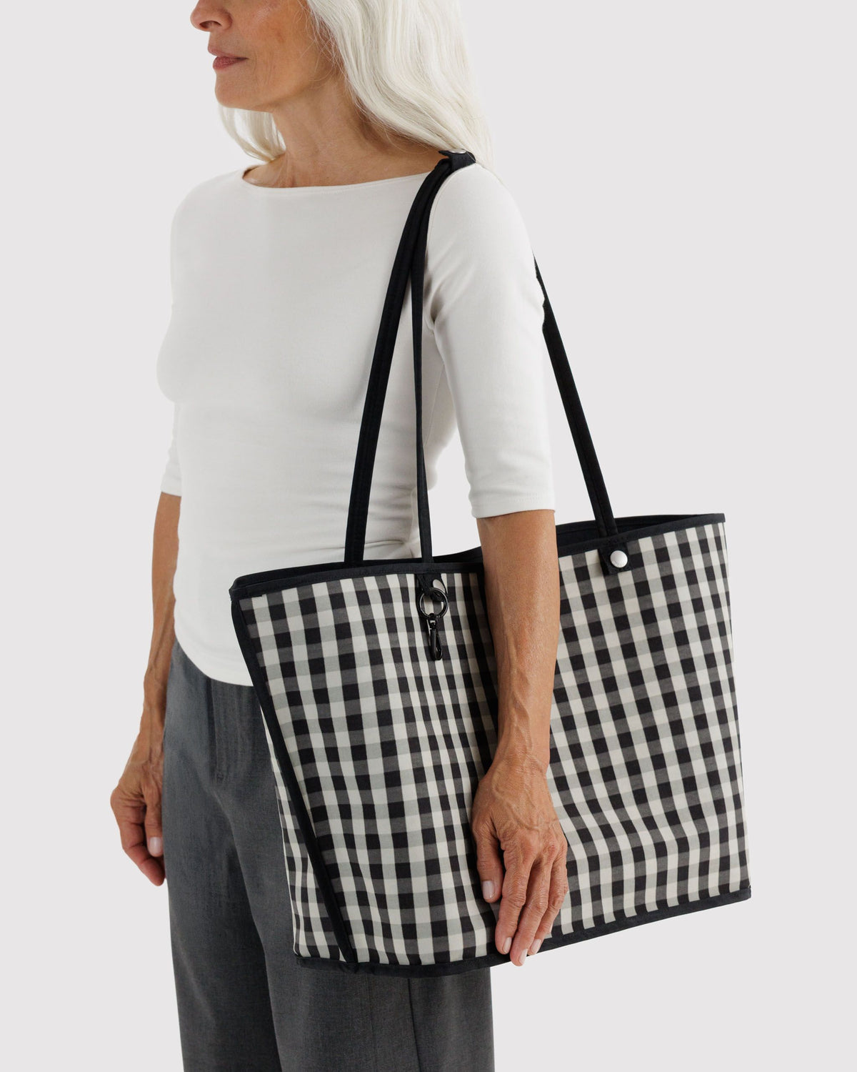 LARGE NYLON REVERSIBLE TOTE
