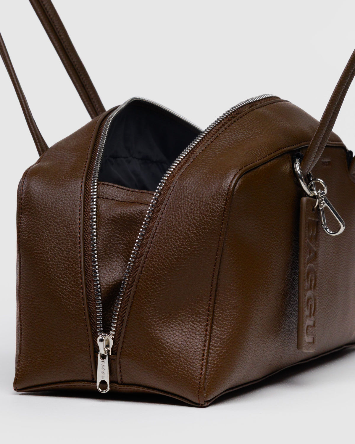 RECYCLED LEATHER BOWLER BAG