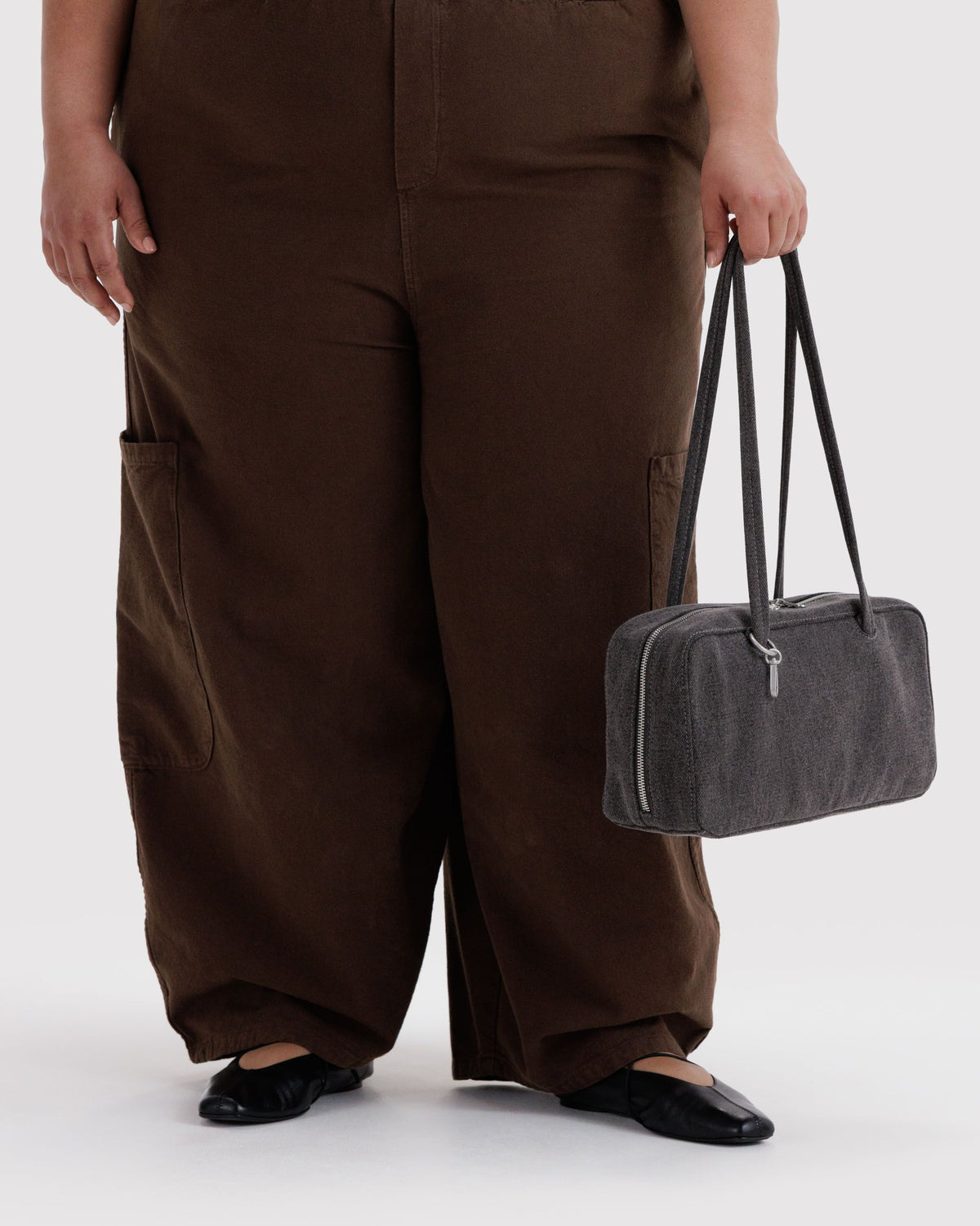 DENIM BOWLER BAG
