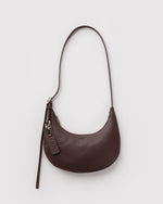SMALL RECYCLED LEATHER FLAT CRESCENT