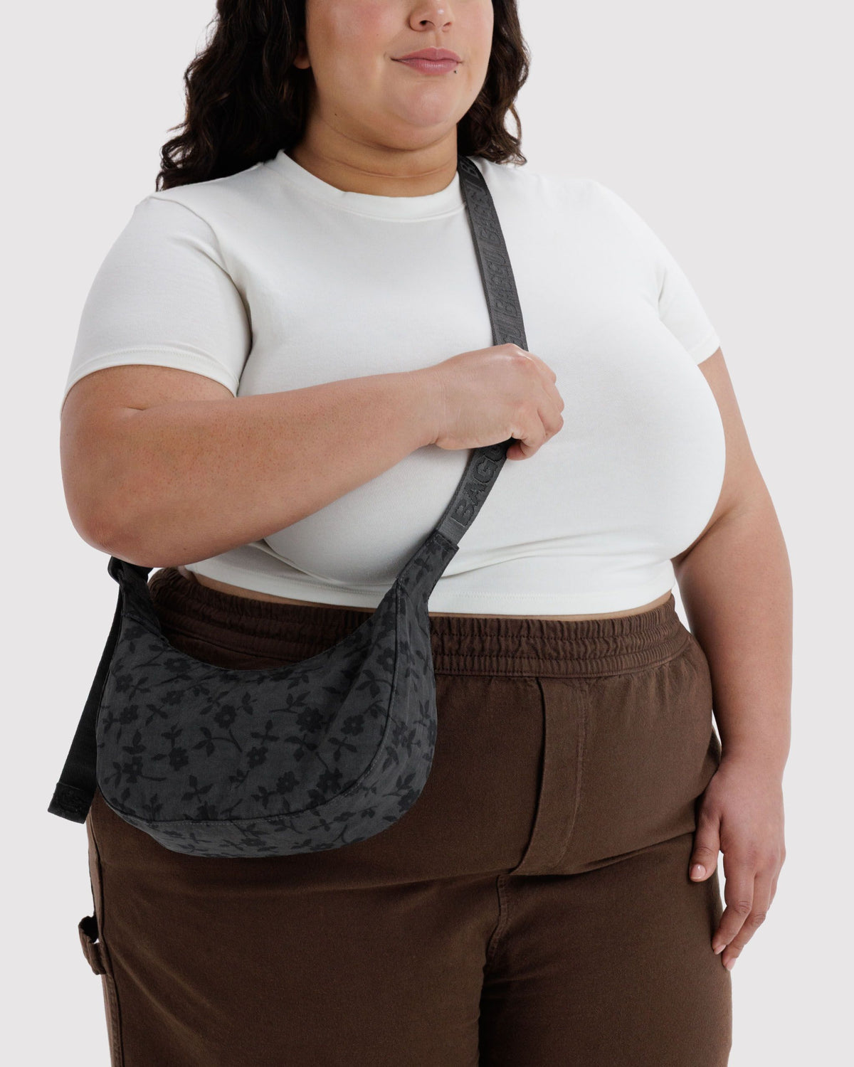 SMALL NYLON CRESCENT BAG