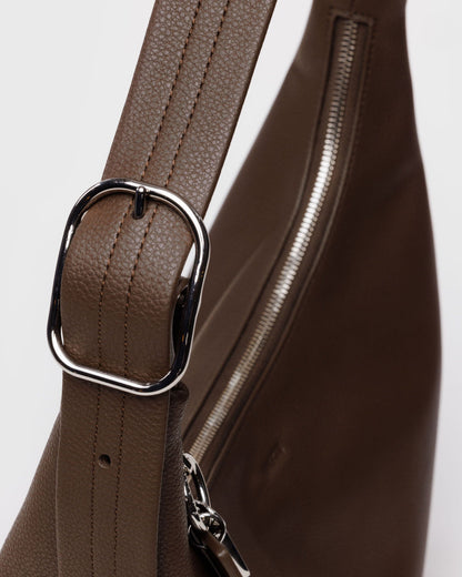 RECYCLED LEATHER SHOULDER BAG