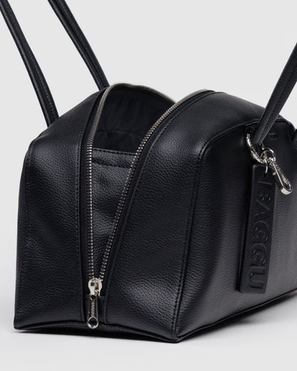 RECYCLED LEATHER BOWLER BAG