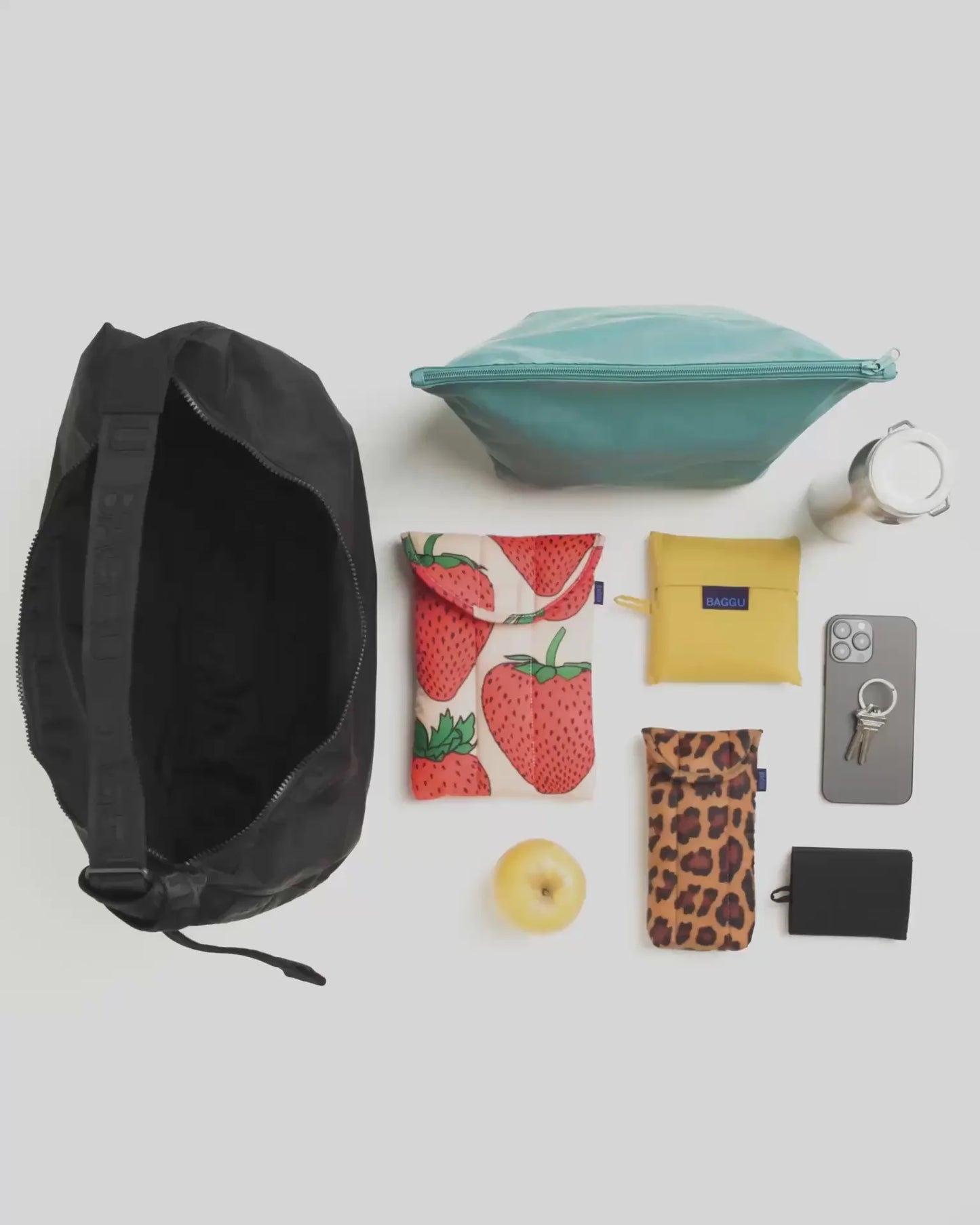 LARGE NYLON CRESCENT BAG