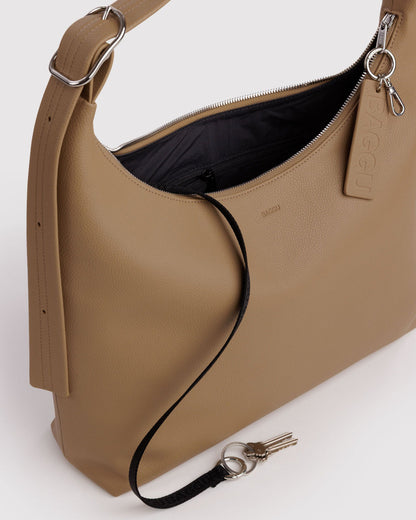 RECYCLED LEATHER SHOULDER BAG
