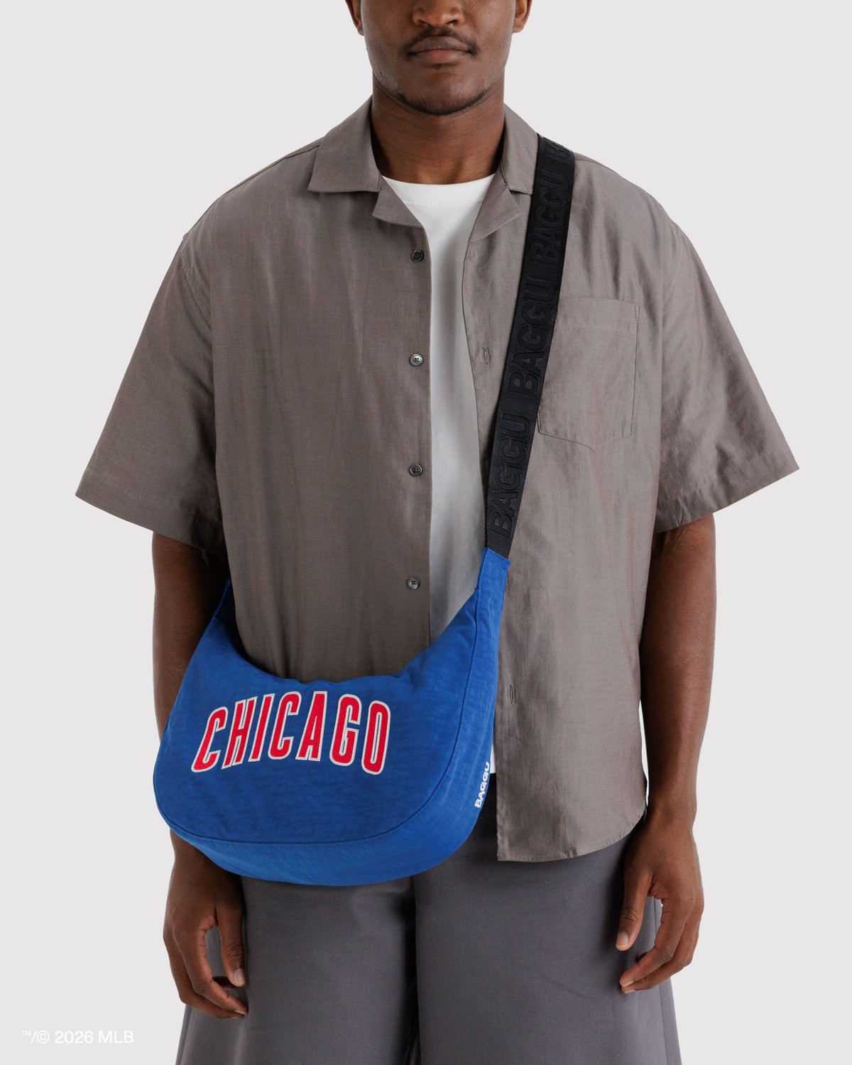 MEDIUM NYLON CRESCENT BAG