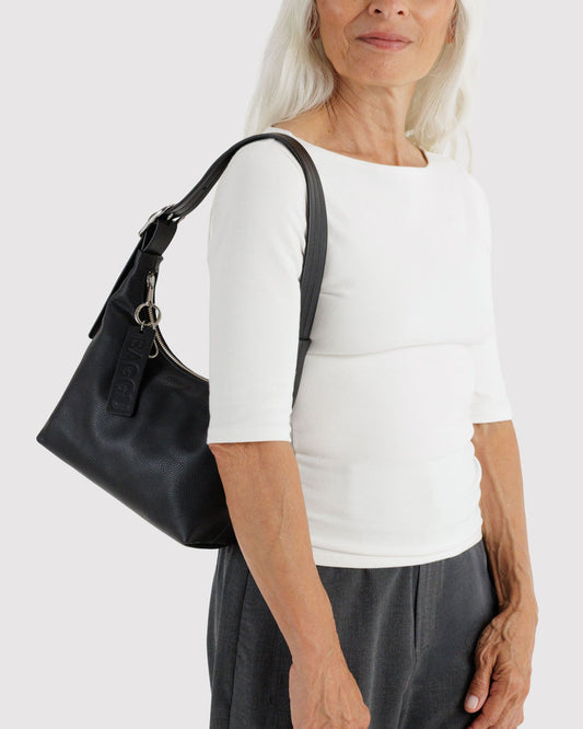 MINI RECYCLED LEATHER SHOULDER BAG