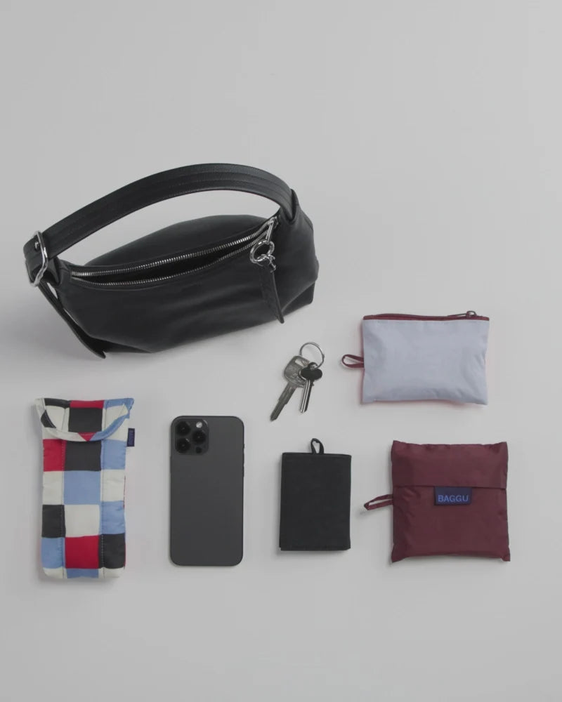 MINI RECYCLED LEATHER SHOULDER BAG