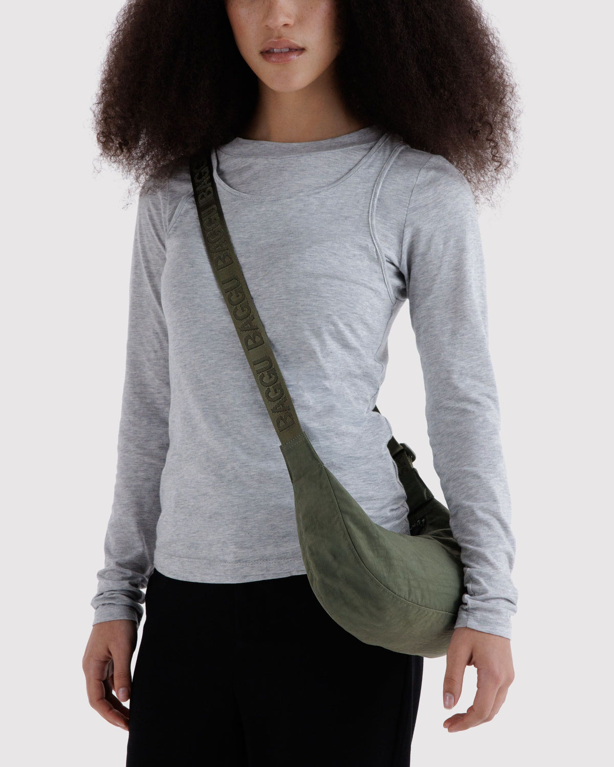 SMALL NYLON CRESCENT BAG